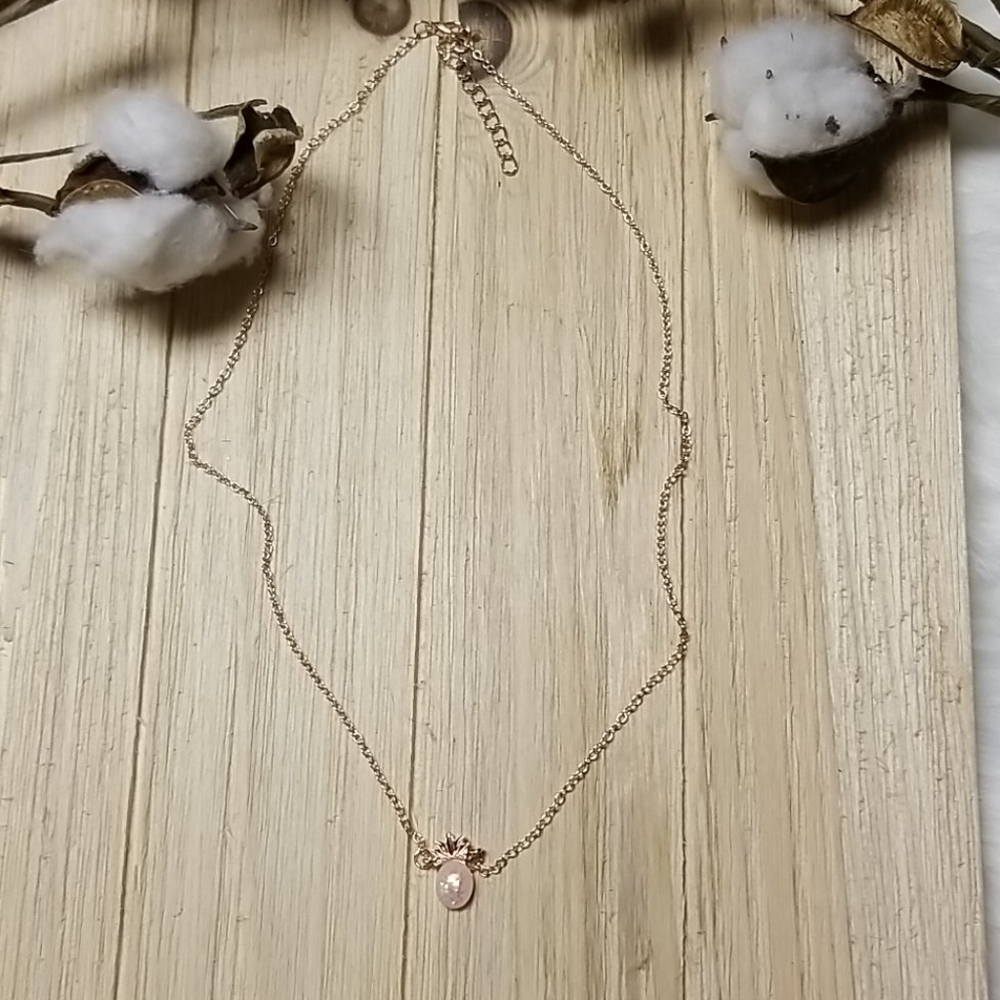 ๐๐Super Cute Pineapple necklace in ROSE GOLD๐๐ - Picture 3 of 5
